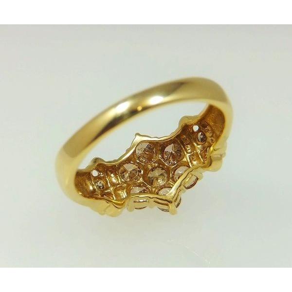 ダイヤモンド リング 指輪 1.00ct K10YG/K18YG ブラウンダイヤモンド 