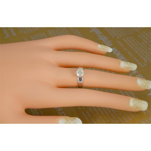 ダイヤモンド リング 指輪 1.0ct Pt100 4月 誕生石 天然石 : atelier 