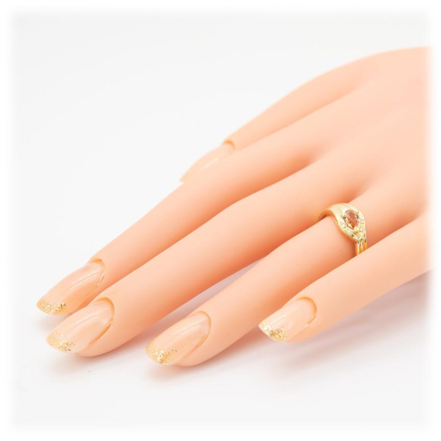インペリアルトパーズ リング 指輪 0.5ct K10WG/K10YG/K18WG/K18YG