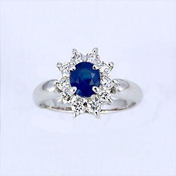 天然サファイヤ1.0ct silverリング刻印あり