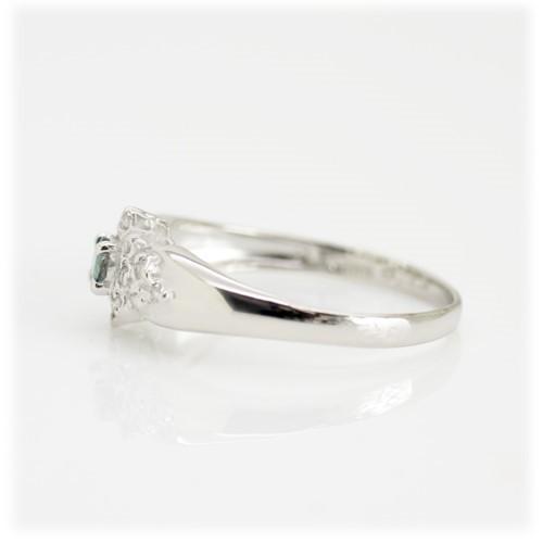 アレキサンドライト リング 指輪 0.12ct K10WG/K18WGカラーチェンジ 6月 誕生石 天然石 選べる地金の画像