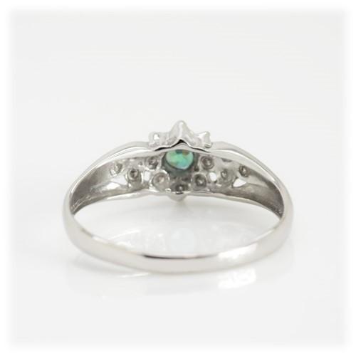 アレキサンドライト リング 指輪 0.12ct K10WG/K18WGカラーチェンジ 6月 誕生石 天然石 選べる地金の画像