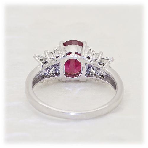 ルビー リング 指輪 2.0ct Pt900 ミャンマー産 7月 誕生石 天然石 