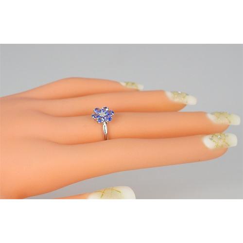 タンザナイト リング 指輪 1.0ct K10WG/K10YG 12月 誕生石 天然石 選べる地金の画像