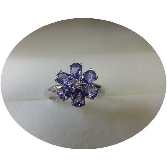 タンザナイト リング 指輪 1.0ct K10WG/K10YG 12月 誕生石 天然石 選べる地金の画像