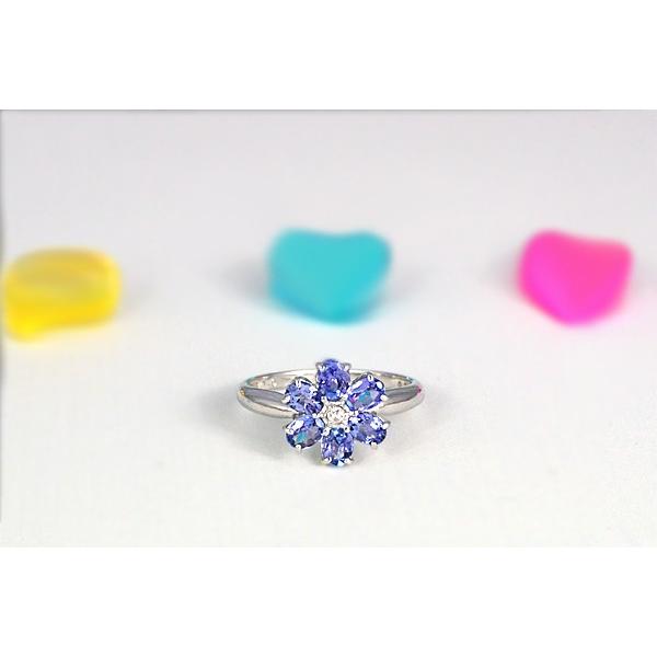 タンザナイト リング 指輪 1.0ct K10WG/K10YG 12月 誕生石 天然石 選べる地金の画像