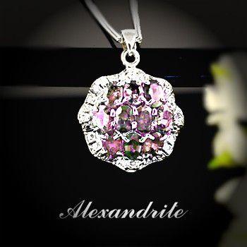 アレキサンドライト ペンダント ネックレス 2.2ct SV925 稀少石 6月 誕生石 天然石｜atelier-ubazakura｜02