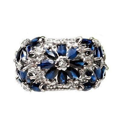 ガーネット マーキース フラワーリング 指輪 4.0ct SV925 ロードライトガーネット 1月 誕生石 天然石の画像