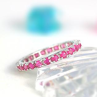 エメラルド フルエタニティ リング 指輪 1.0ct K10YG/K10WG/K10PG 5月 誕生石 天然石 選べる地金の画像