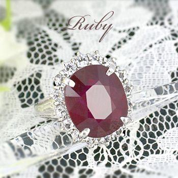 ルビー リング 指輪 10ct SV925 7月 誕生石 天然石 : atelier