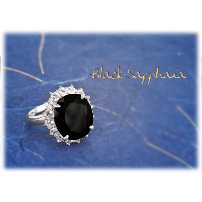 サファイア リング 指輪 10ct SV925 ブラックサファイア 9月 サファイア リング 指輪 10ct SV925 ブラックサファイア 9月