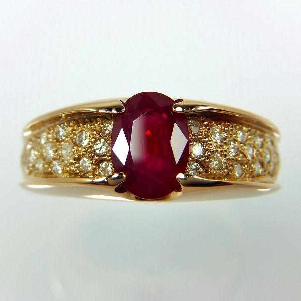 ルビー リング 指輪 1.2ct Pt900 7月 誕生石 天然石 : atelier 