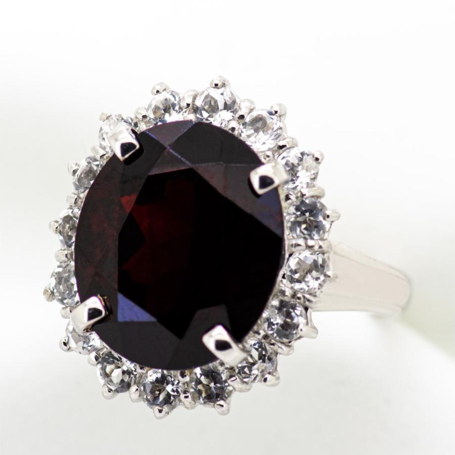 ガーネット リング 指輪 9ct SV925 1月 誕生石 天然石