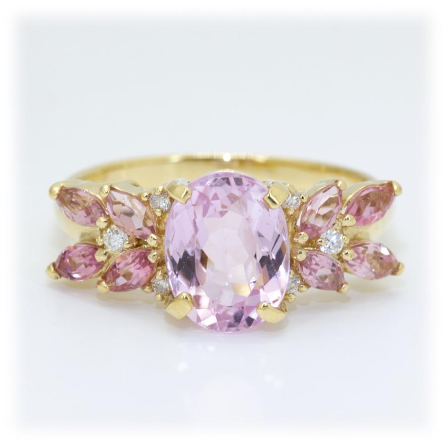 クンツァイト リング 指輪 2.5ct K10WG/K10YG/K18WG/K18YG 4月