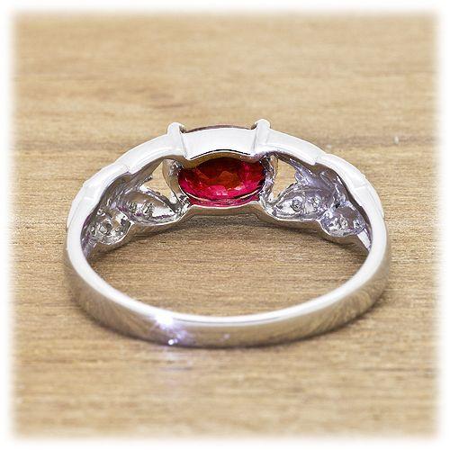 ルビー リング 指輪 1.0ct Pt900 7月 誕生石 天然石 : 13387r 