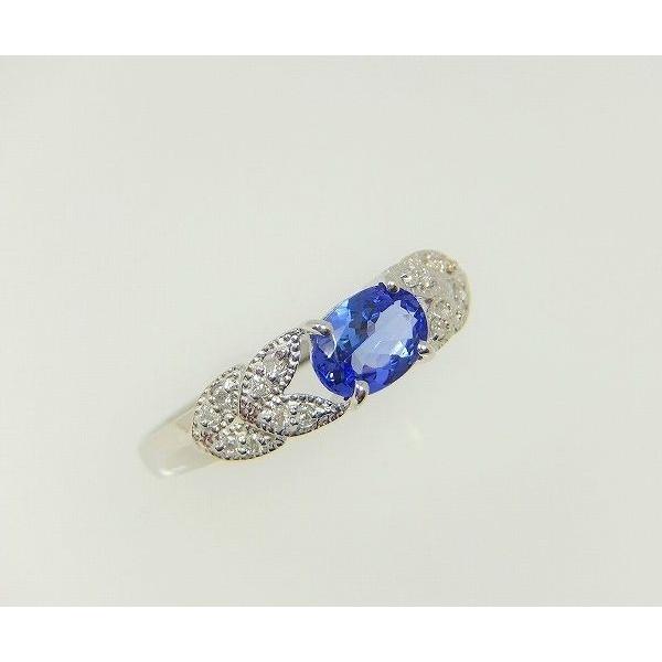 タンザナイト リング 指輪 0.7ct K10WG/K18WG 12月 誕生石 天然石