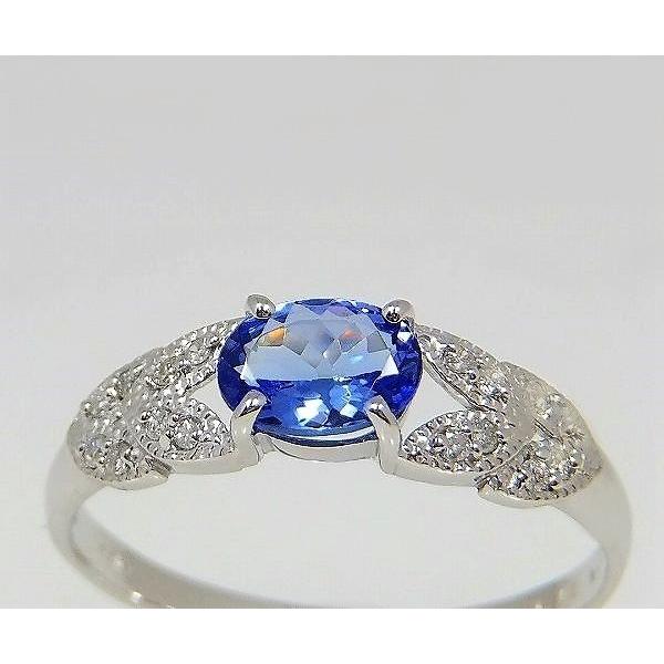 タンザナイト k10YG リング12号 タンザナイト リング 指輪 0.7ct K10WG