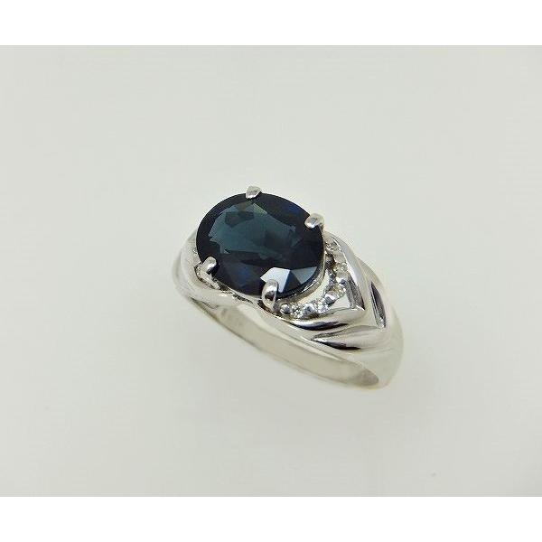 サファイア リング 指輪 3.0ct K10WG/K18WG カンチャナブリ産 9月 誕生石 天然石 選べる地金の画像