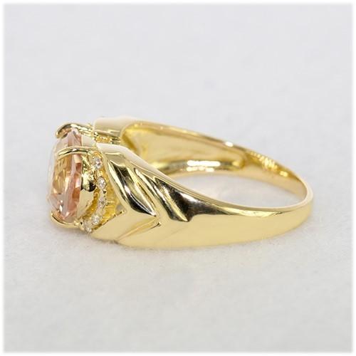 モルガナイト リング 指輪 2.5ct K10YG/K18YG 3月 誕生石 天然石 選べる地金の画像