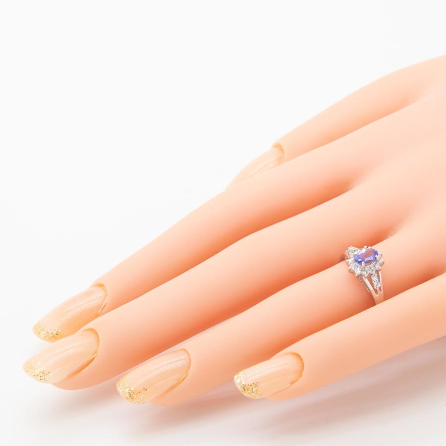 タンザナイト リング 指輪 0.3ct K10WG/K10YG 12月 誕生石 天然石 