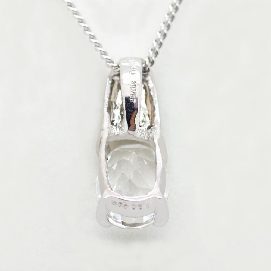 トパーズ ネックレス ペンダント 1.5ct Pt100 ホワイトトパーズ GV 11 