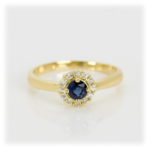 サファイア リング 指輪 0.35ct K10YG/K18YG 9月 誕生石 天然石