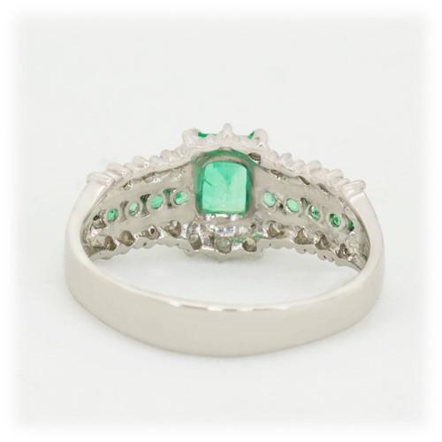 エメラルド 指輪 リング 0.5ct Pt100 コロンビア産 5月 誕生石 天然石の画像