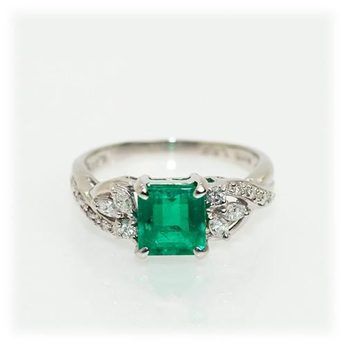 エメラルド リング 指輪 1.50ct Pt900 5月 誕生石 天然石 : atelier  