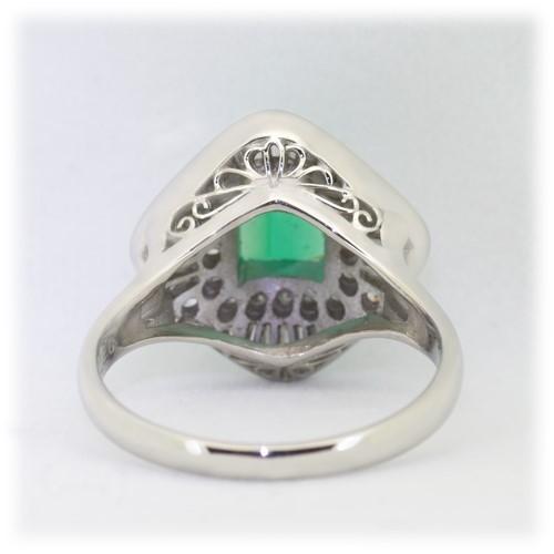 専用JH214☆高級 コロンビア産 エメラルド0.67ct D pt ヘッド鑑付 世界最高