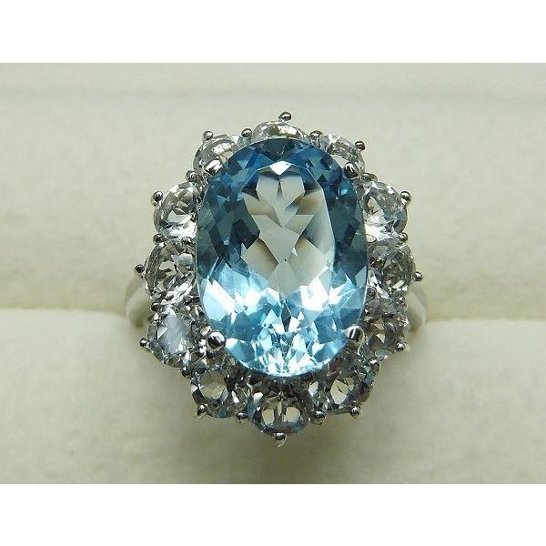 ブルートパーズ リング 指輪 大粒 7.0ct SV925 11月 誕生石