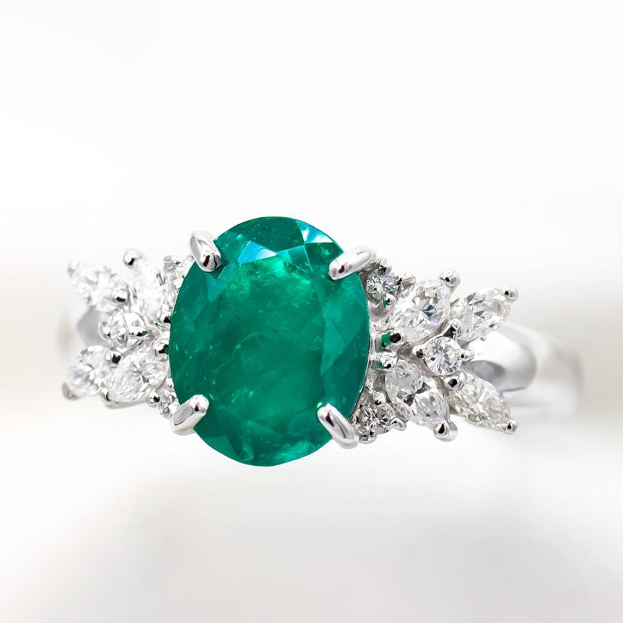 エメラルド 指輪 リング 1.92ct Pt950 5月 誕生石 天然石 限定1品限り  