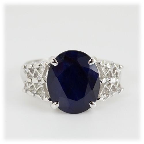 サファイア リング 指輪 5.0ct Pt100 9月 誕生石 天然石の画像