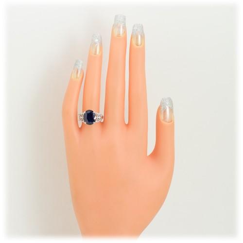 サファイア リング 指輪 5.0ct Pt100 9月 誕生石 天然石の画像