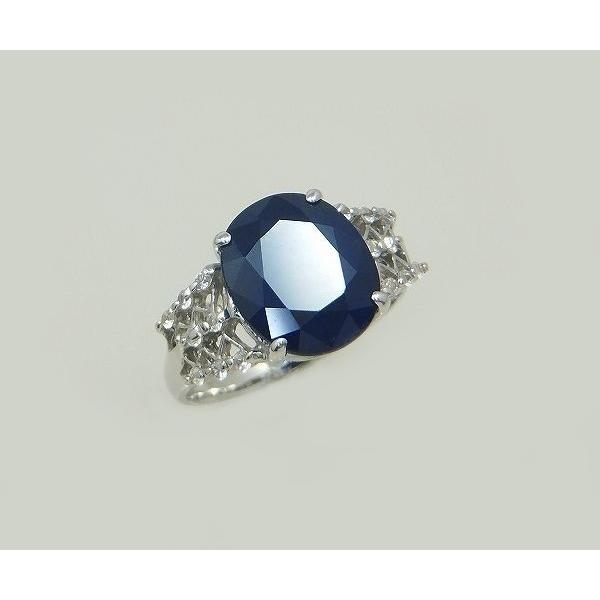 サファイア リング 指輪 5.0ct Pt100 9月 誕生石 天然石の画像