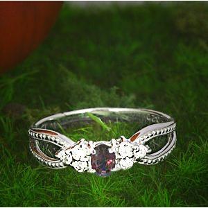 アレキサンドライト リング 指輪 0.18ct K18WG カラーチェンジ 6月