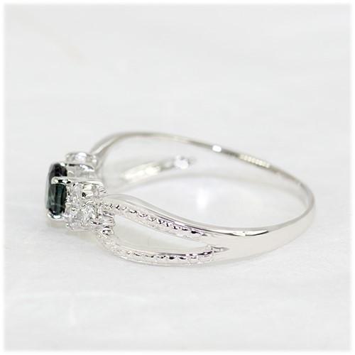カラーチェンジ ガーネット リング 指輪 0.25ct K10WG/K18WG アレキサンドライトタイプ 1月 誕生石 天然石 選べる地金の画像