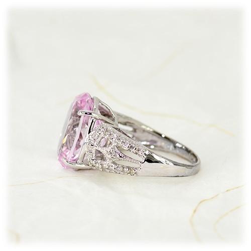 クンツァイト リング 指輪 10ct Pt900/K18WG 4月 誕生石 天然石 選べる 