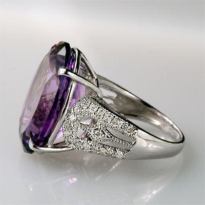 アメジスト リング 指輪 大粒 15.0ct Pt900/K18WG アンティーク アメジスト リング 指輪 大粒 15.0ct Pt900/K18WG アンティーク