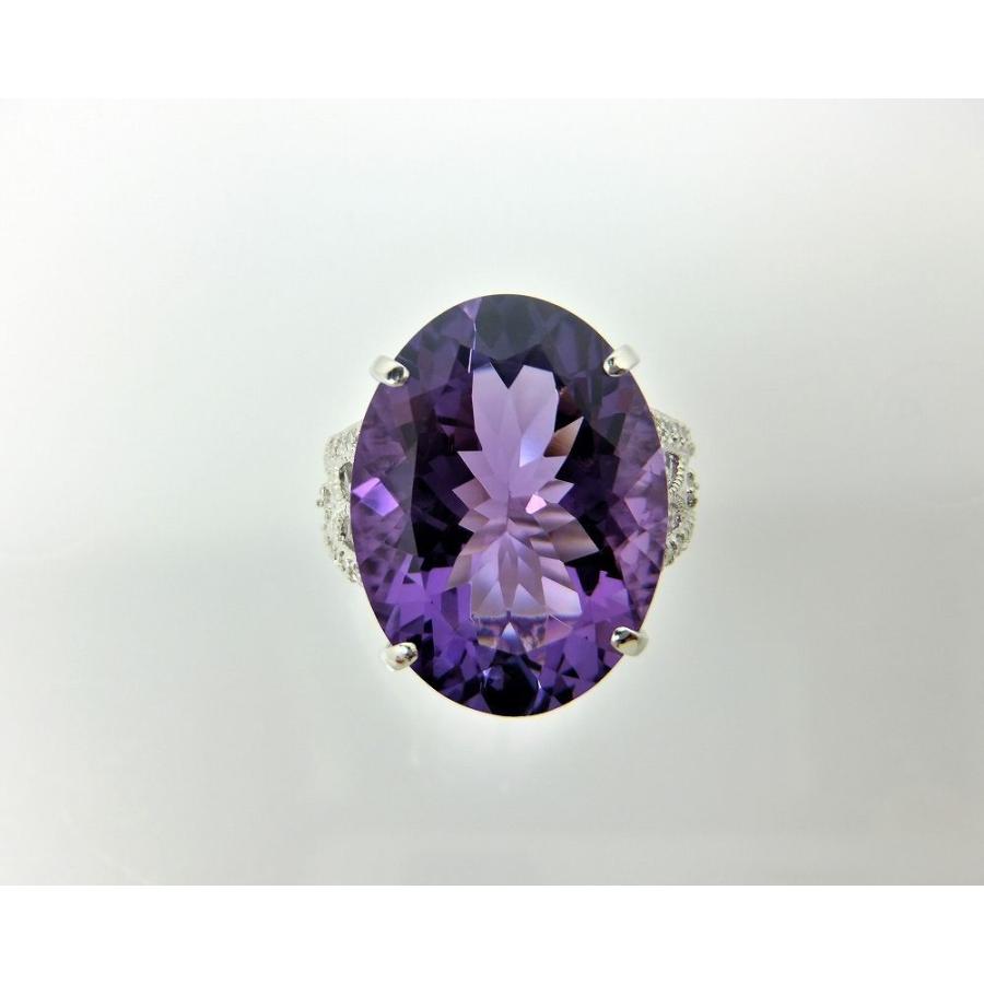 アメジスト リング 指輪 大粒 15.0ct Pt900/K18WG アンティーク アメジスト リング 指輪 大粒 15.0ct Pt900/K18WG アンティーク