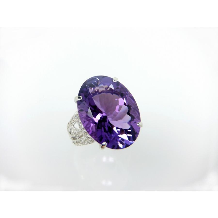 アメジスト リング 指輪 大粒 15.0ct Pt900/K18WG アンティーク アメジスト リング 指輪 大粒 15.0ct Pt900/K18WG アンティーク