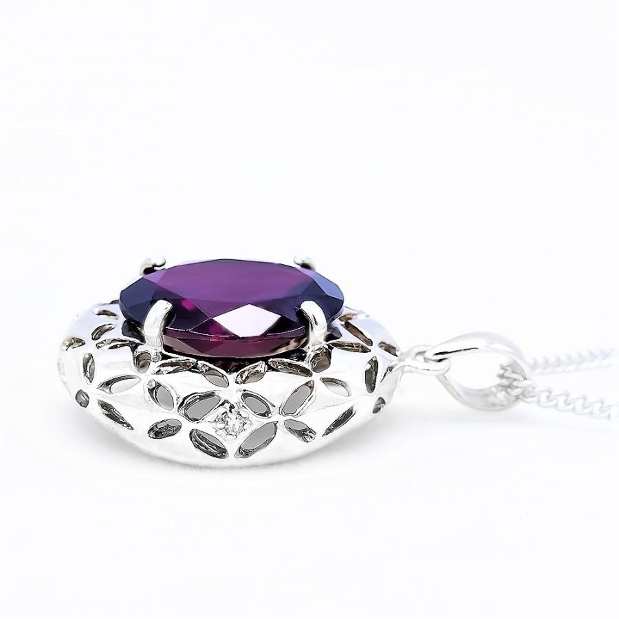 ガーネット ネックレス ペンダント 4.5ct Pt100 ロードライトガーネット 1月 誕生石 天然石 