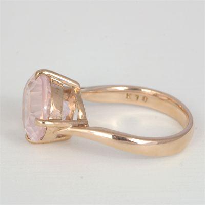 ローズクォーツ リング 指輪 大粒 3.5ct K10PG クォーツ ローズクォーツ リング 指輪 大粒 3.5ct K10PG クォーツ