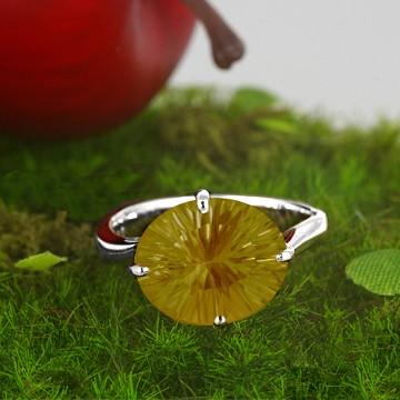 ブルートパーズ リング 指輪 大粒 3.5ct Pt100/K10WG トパーズ 11月 誕生石 天然石 選べる地金の画像