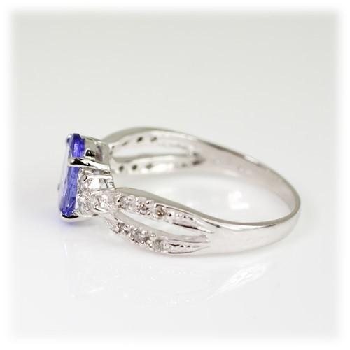 タンザナイト リング 指輪 1.0ct Pt900/K10WG/K18WG 12月 誕生石 天然石  選べる地金の画像