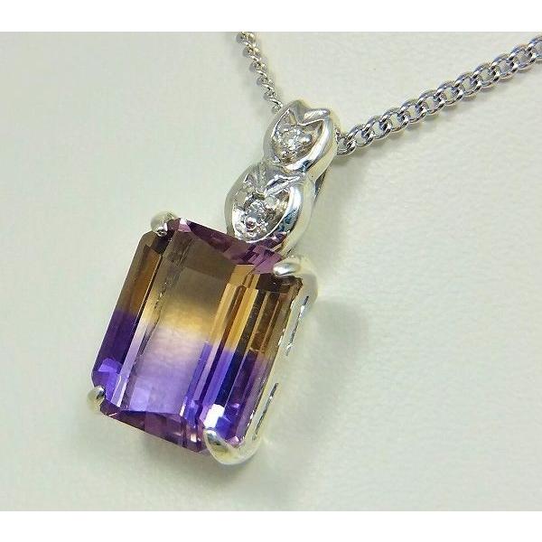 アメトリン リング 指輪 大粒 3.0ct SV925/K10WG バイカラー 2月 11月 