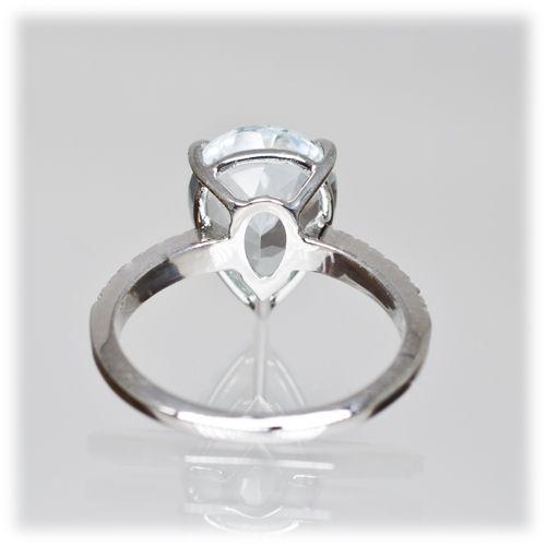 アクアマリン リング 指輪 大粒 3.0ct K18WG/K18YG 3月 誕生石 アクアマリン リング 指輪 大粒 3.0ct K18WG/K18YG 3月 誕生石