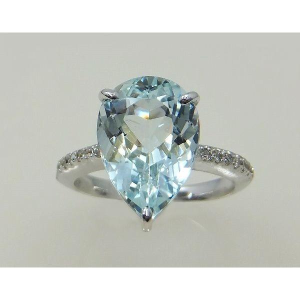 アクアマリン リング 指輪 大粒 3.0ct K18WG/K18YG 3月 誕生石 アクアマリン リング 指輪 大粒 3.0ct K18WG/K18YG 3月 誕生石