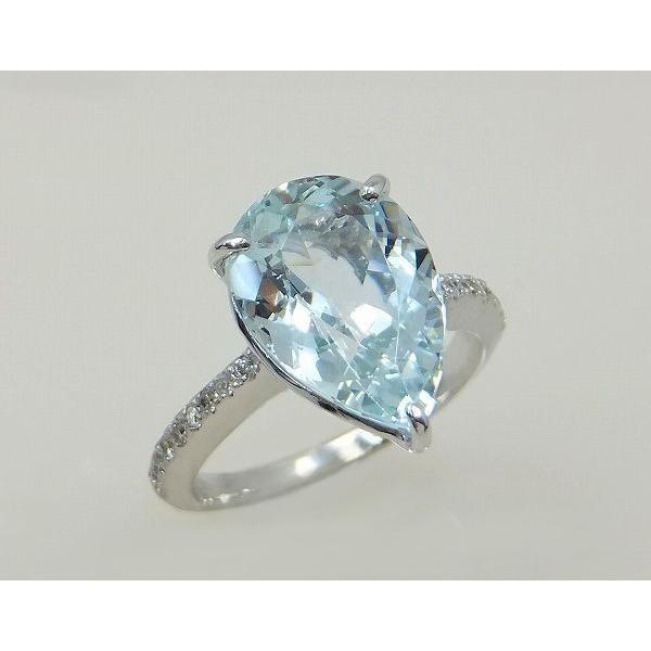 アクアマリン リング 指輪 大粒 3.0ct K18WG/K18YG 3月 誕生石 アクアマリン リング 指輪 大粒 3.0ct K18WG/K18YG 3月 誕生石