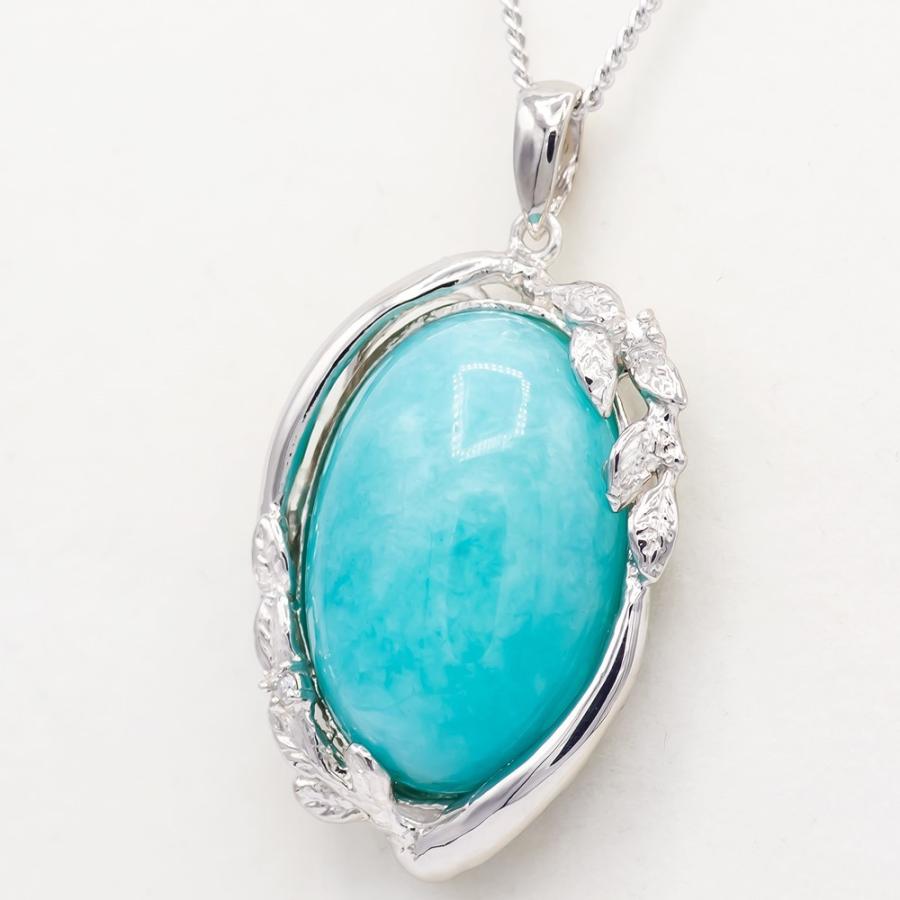 5 アマゾナイト アマゾナイト ペンダント ネックレス 13.0ct SV925 5月 誕生石 天然石