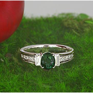 美しいカラーチェンジ!!!★ブラジルアレキサンドライトPt900リング★ 神秘的なカラーチェンジ】Pt900 K18 18金 計1.2カラット